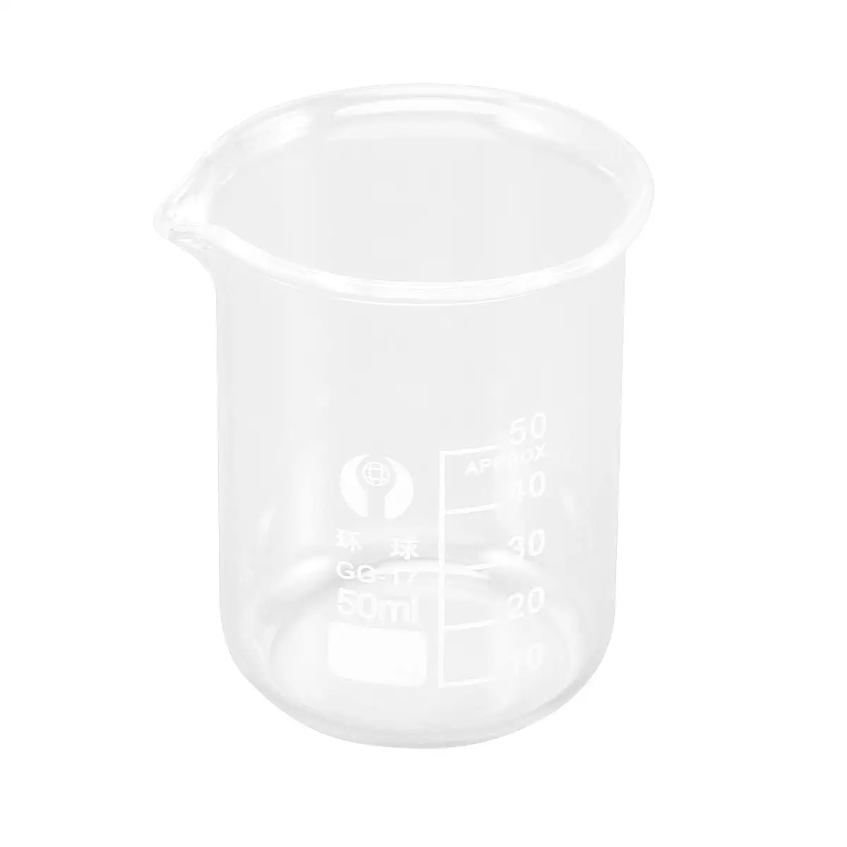 Tasse à mesurer graduée à 50 béchers, pour tasses à café de laboratoire, Tubes à essai, petits verres