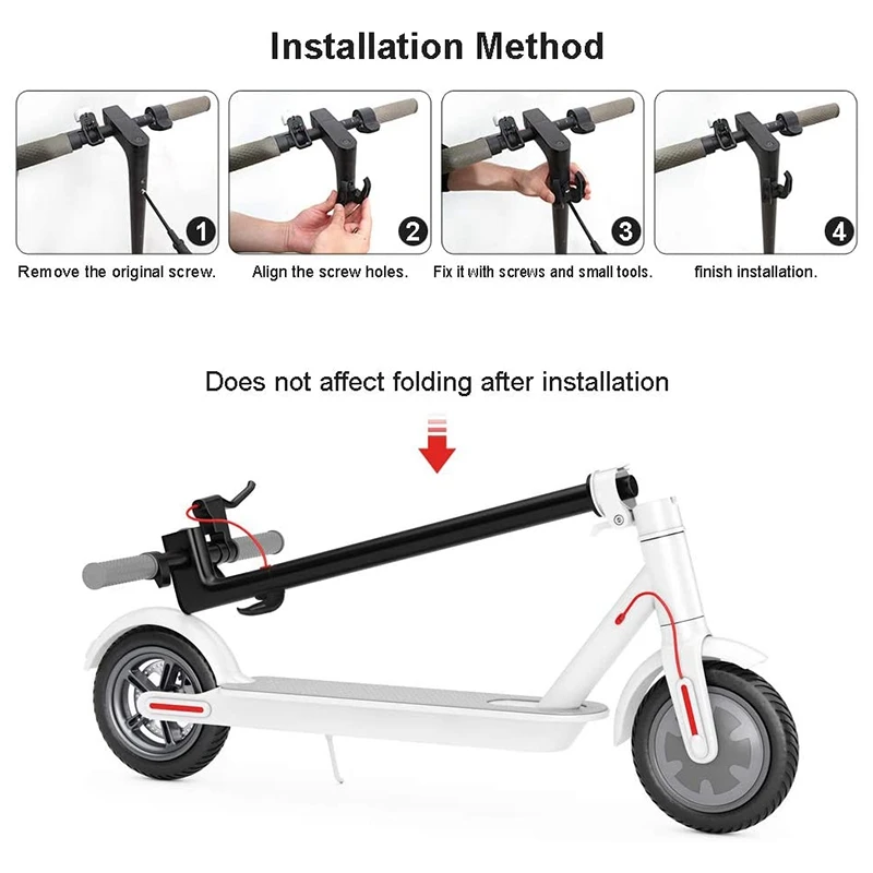 Gancho dianteiro de scooter elétrico para Xiaomi, gancho duplo, ganchos multifuncionais, design, M365, M365, M365 Pro, 2 pcs