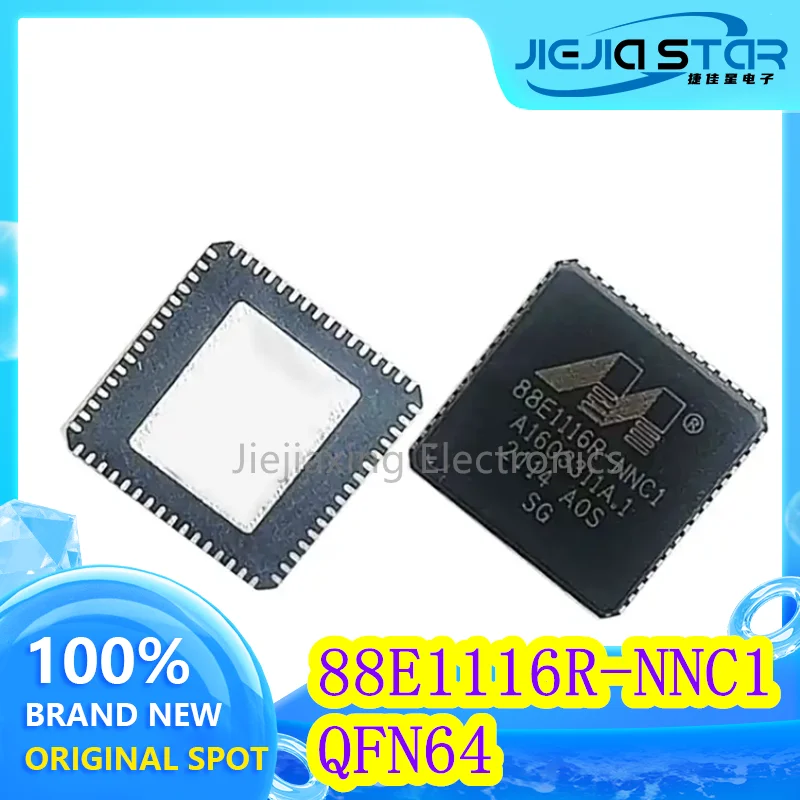 

(1/10pieces) 88E1116R-NNC1 88E1116RA0-NNC1C000 Ethernet transceiver chip brand new original electronics