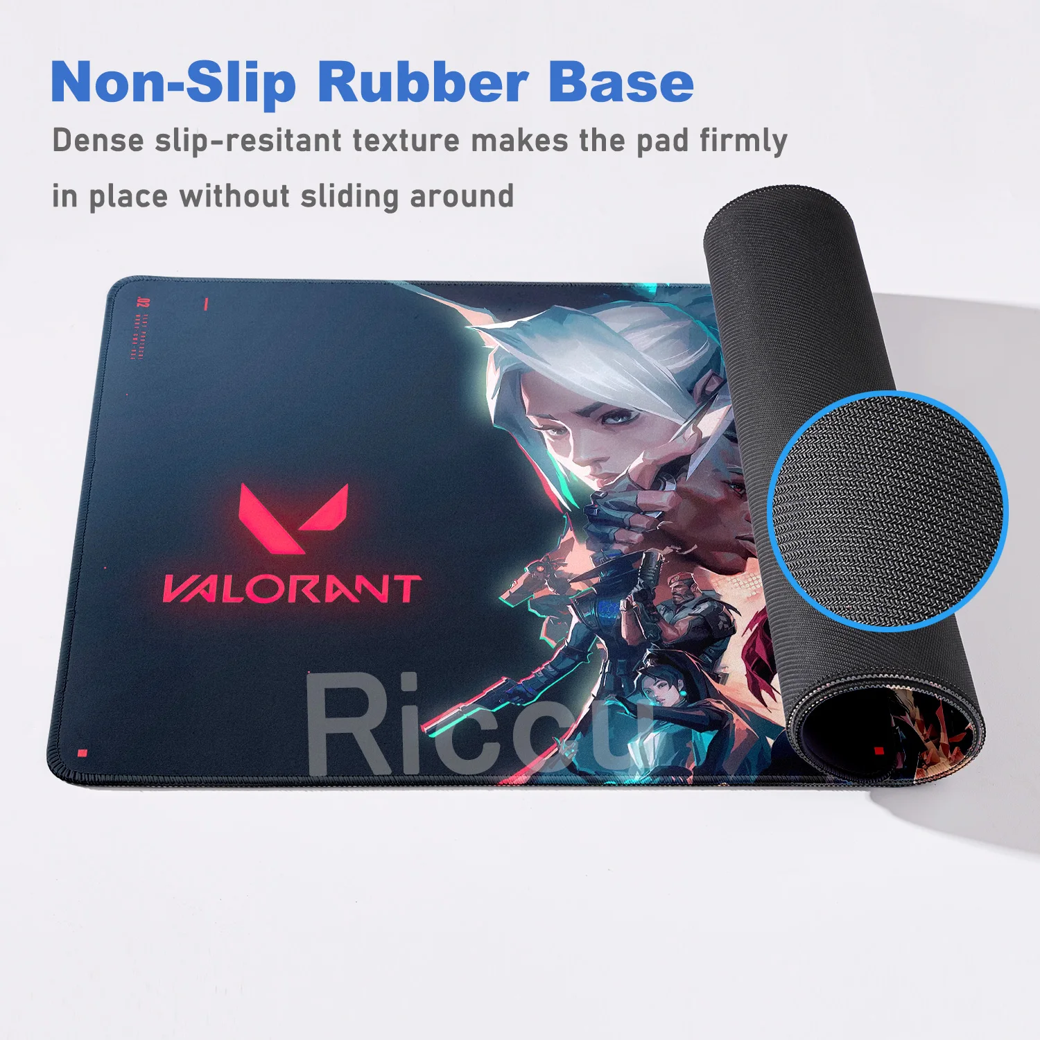 الألعاب Valorant ماوس الوسادة Xxl ألعاب الكمبيوتر لوحة المفاتيح حصيرة مكتبية خزانة الكمبيوتر عدم الانزلاق السجاد Kawaii اللاعبين اكسسوارات Mausepad البساط #5