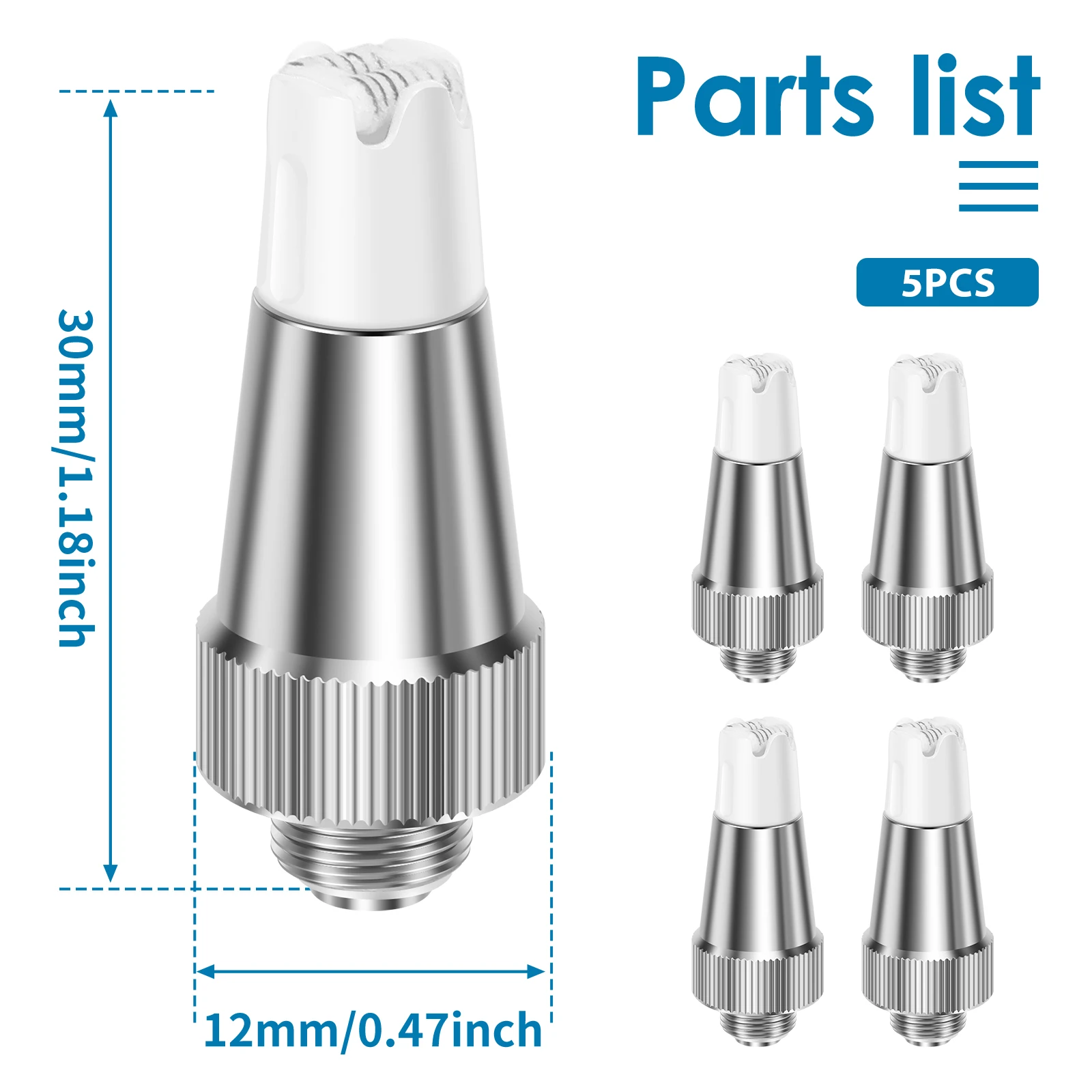 5Pcs Seahorse Tips Metal Soldering Iron Replacement Tip for Pen Pro Plus Heat Resistant Good Thermal Conductivity for Welding