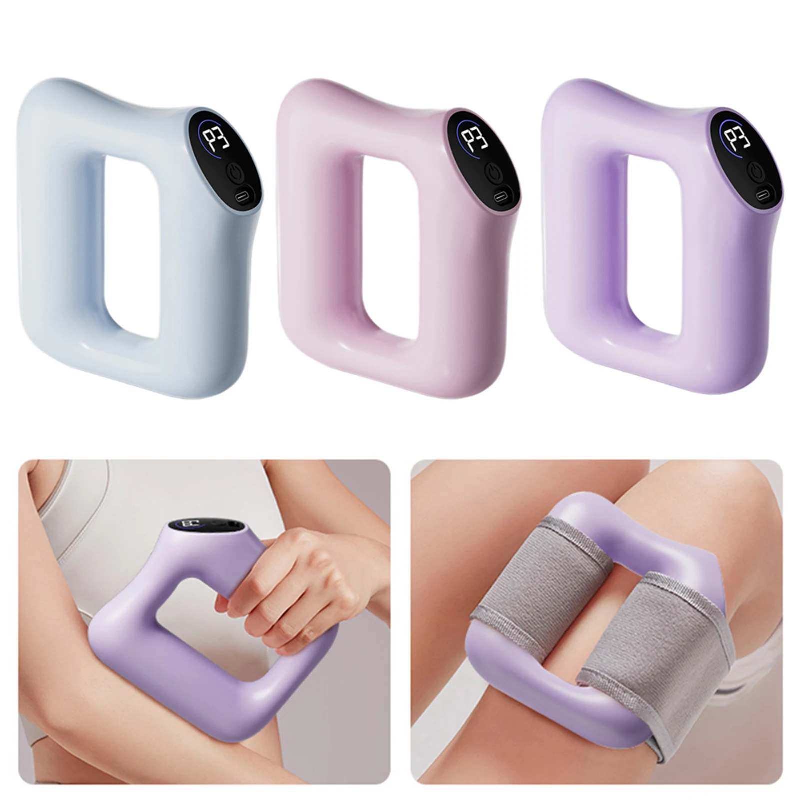 

Multifunctional Full-Body Fascia Rings Deep Tissue Massage Rings Portable Rechargeable Cellulite Massager for Body Waist Leg