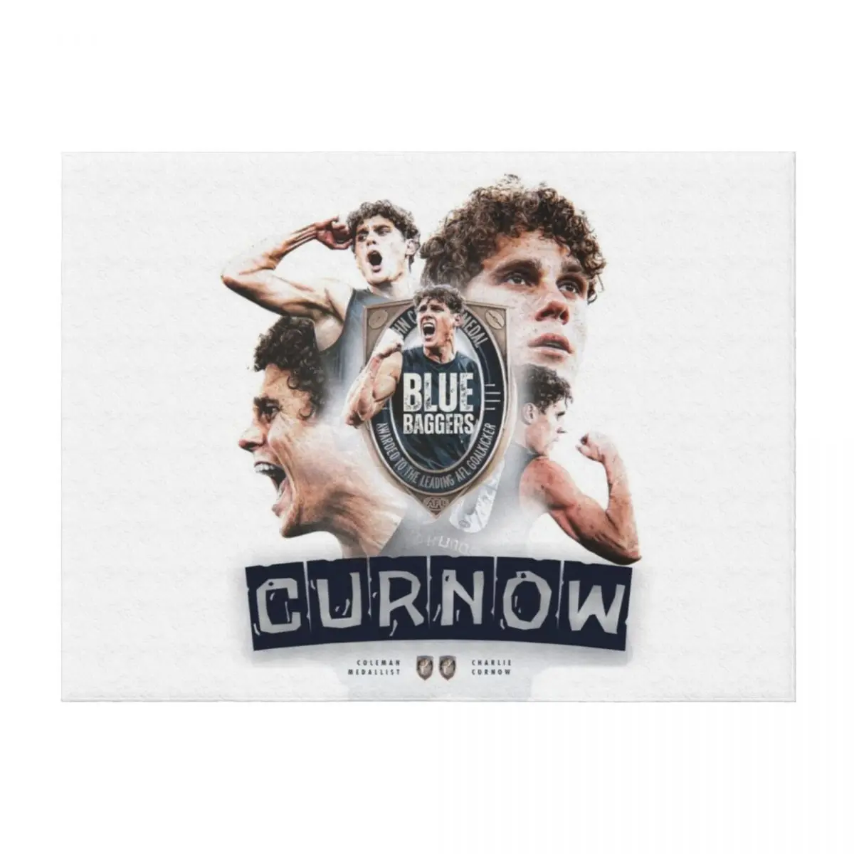 

Charlie Curnow Carlton Football Club Throw Blanket Polar Kid'S For Baby Luxury Designer Blankets