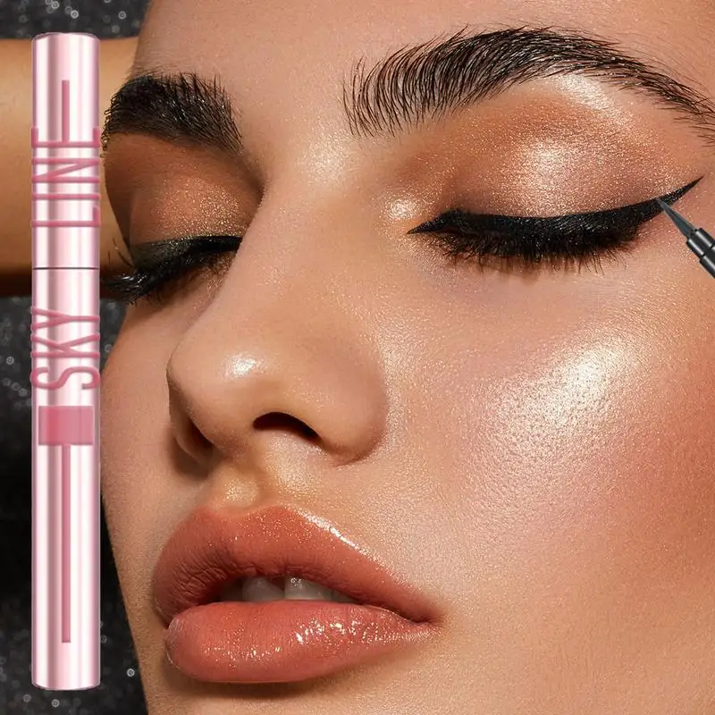 Eyeliner liquido impermeabile trucco per le donne matita per Eyeliner liscia a lunga durata ad asciugatura rapida matita Ultra Fine