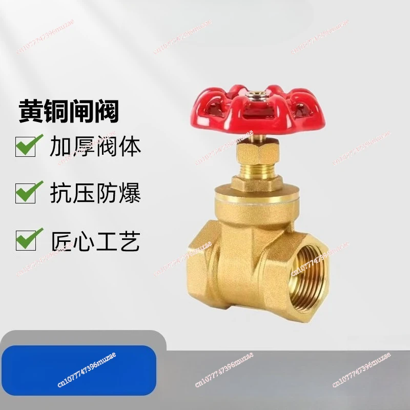 Brass Water meter front copper gate valve 3/4/5/6 inch internal thread switch valve Master