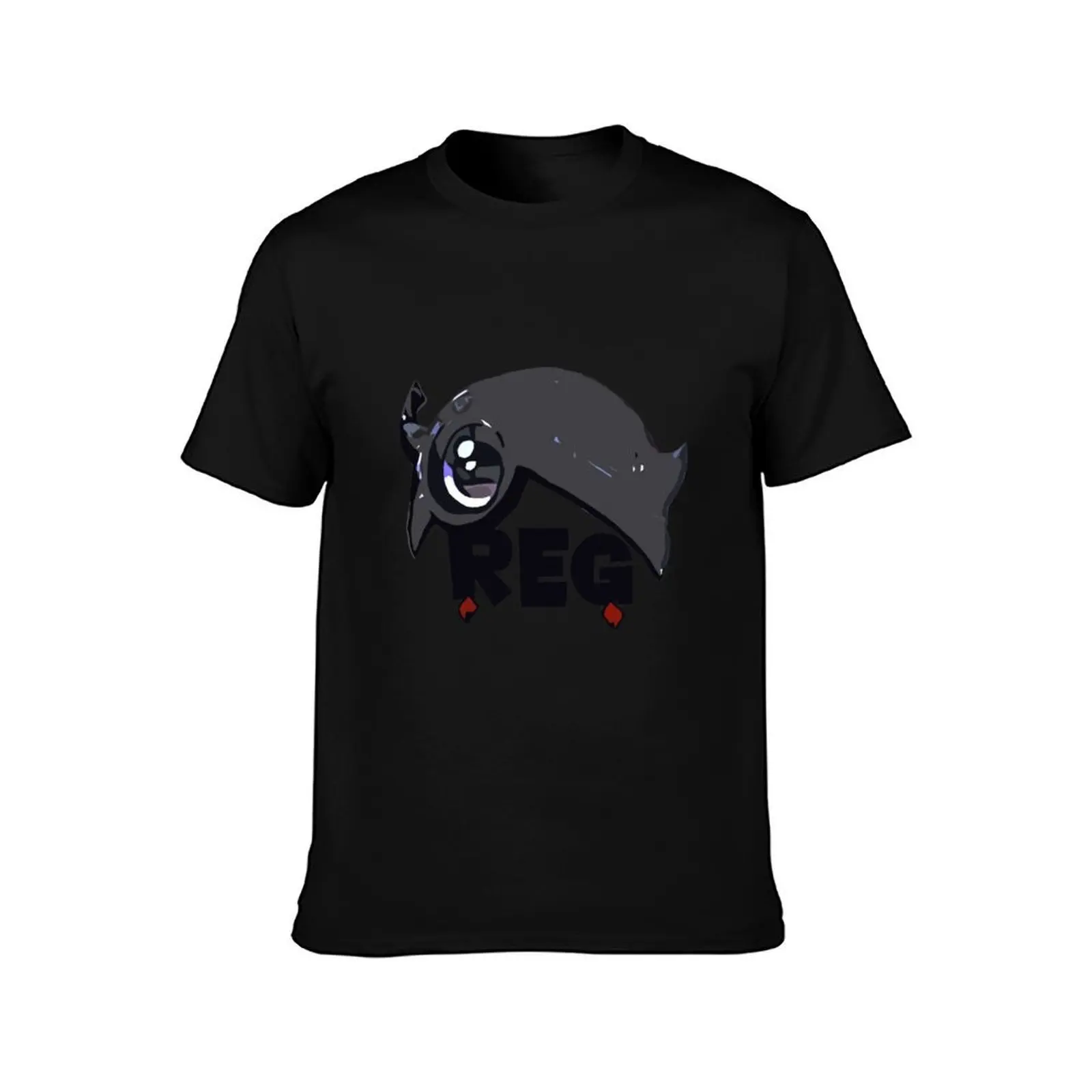 Reg Made in Abyss T-Shirt, Summer Casual Cotton Tee, Oversized Streetwear Tops, Vintage Graphic Print, Loose Fit Short Sleeve