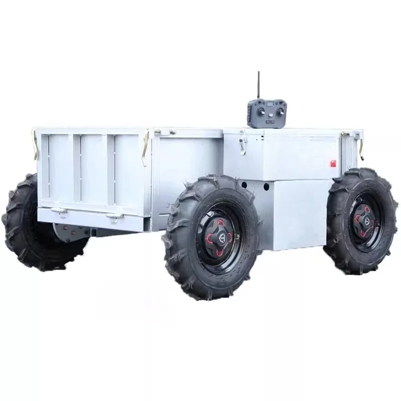 Remote control electric agricultural transporter, all-terrain mountain four-wheel drive transporter