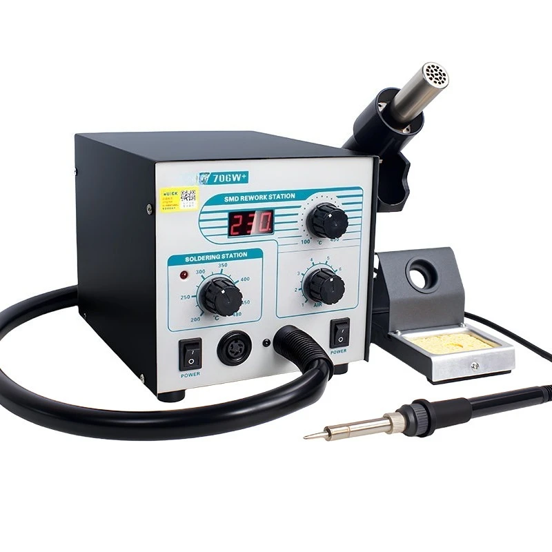 706W + Digital Display Hot Air Welding Table, Mobile Phone Maintenance Hot Air Gun Electric Soldering Iron Air Gun Two-in-1-705
