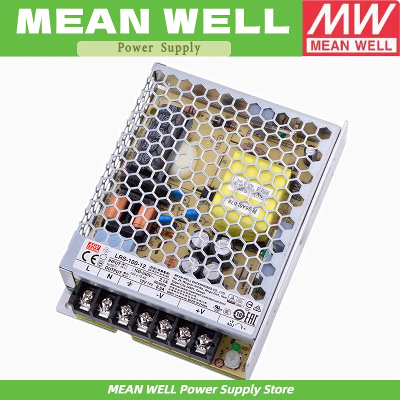 

MEAN WELL LRS-100 LRS-100-12 LRS-100-24 Single Output Switching Power Supply LRS-100 12V 24V