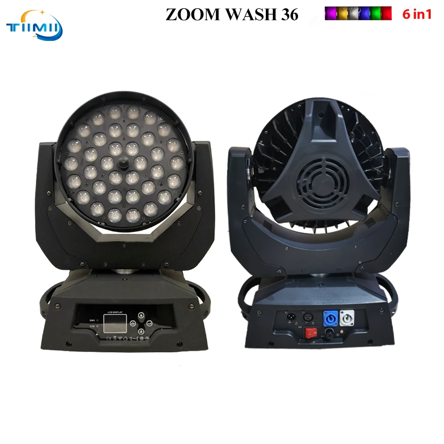 0 Tax Led Zoom Wash 36x18w Rgbw 6in1 Moving Head Light Flightcase Lyre Wash Zoom 36x18w Rgbwauv 6in1 Moving Head Wash