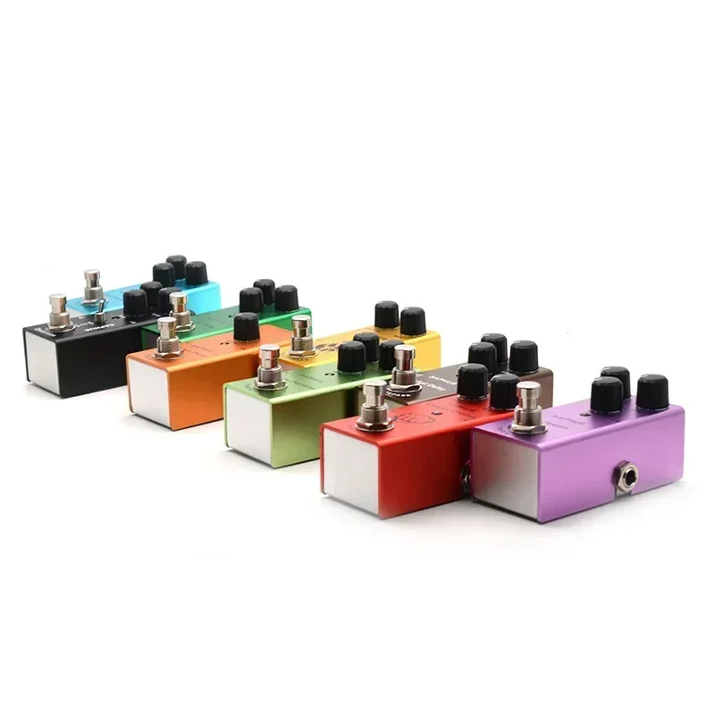 SAPHUE-Pedal de Guitarra Eléctrica, Overdrive, Distorsión, Crunch, Distorsión, US Dream, Coro Clásico, Fase Vintage, Retardo Digital