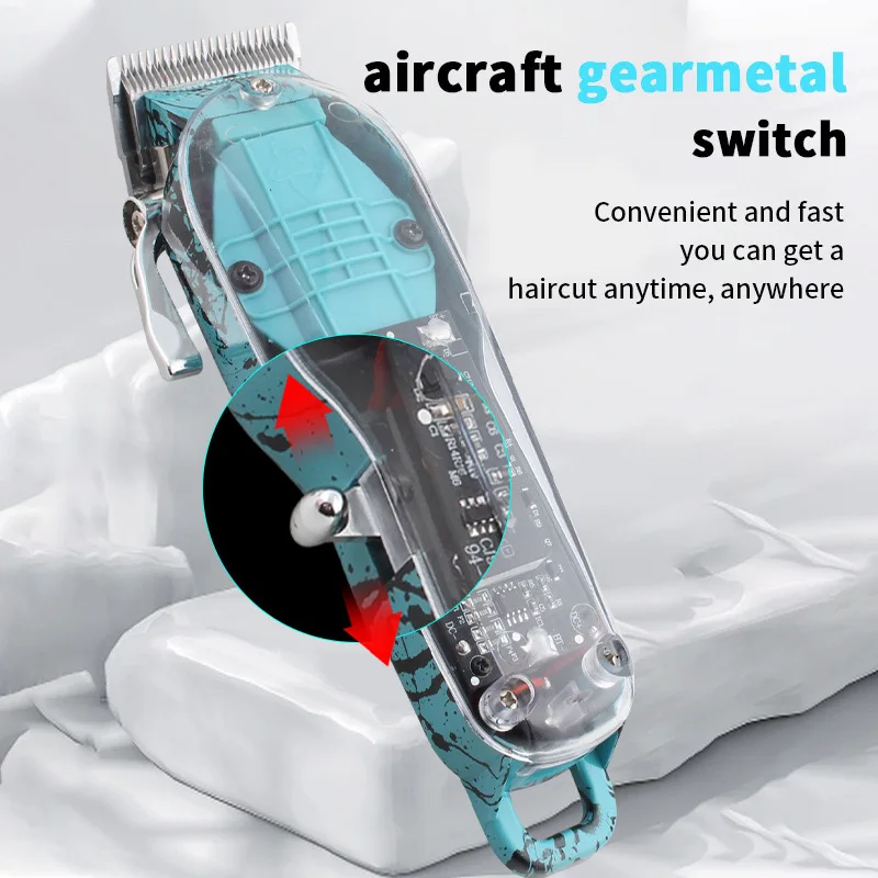 WAIKIL Professional Men's Electric Hair clipper New hair Beard Trimmer USB Charging Digital Display Barber Cordless Trimmer