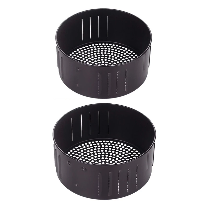 Non Stick Air Fryer Basket Baking Drain Pan Frying Accessories Kitchenware Dishwasher Safe R9Ca 2.6L 3.5L