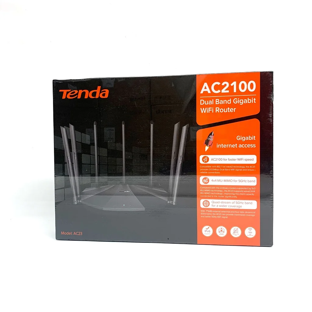 English version Tenda AC23 AC2100M Wireless WiFi IPV6 Home Coverage App Control extender Router