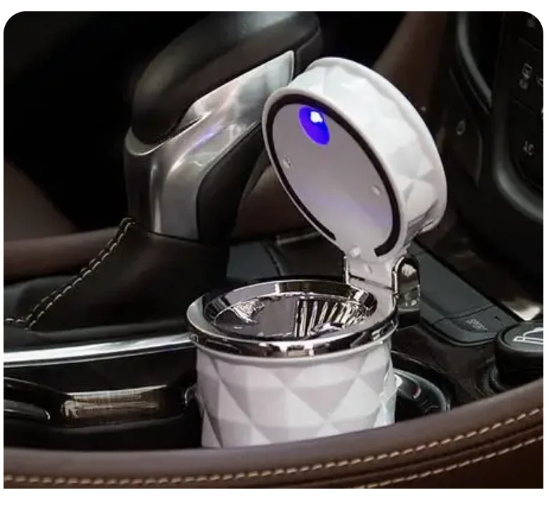 Universal Car Colorful Ashtray Portable LED Light Ashtray Cigarette Holder Car Styling Mini Cup Holder Car Accessories - Image 5