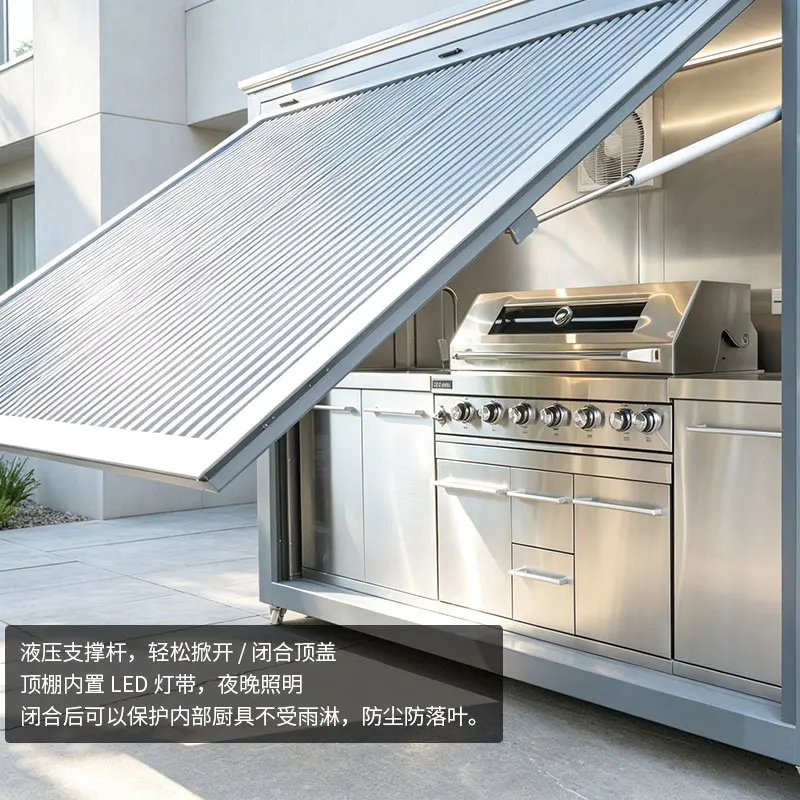 Factory Direct Compatible  Integrated Barbecue House Grill Table Sink Storage Cabinets Stainless Steel Cabinets Operating Table