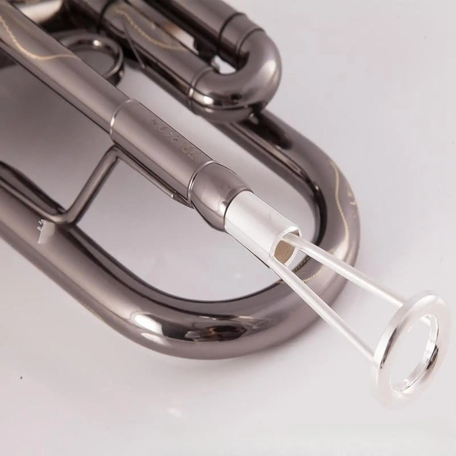 Brass Embouchure Training Device Mouthpiece Lip Muscle Exerciser Silver for Trumpet Students and Instructors