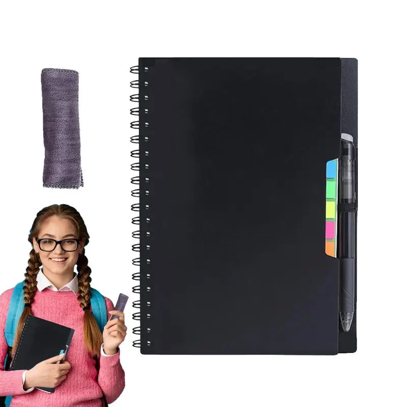 A5 Smart Erasable Notebook With Pen Eco-Friendly Waterproof Notebooks Notepad Waterproof Mineral Stone Paper Erasable Notebook