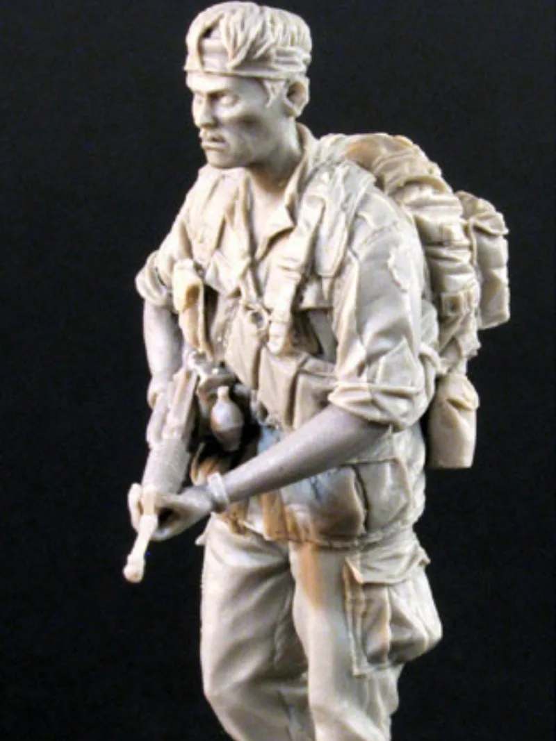 1:35 Scale Resin Figure Model Kit Historical Military Hobby Miniature Us Infantry 1 Person Unassembled and Unpainted Diy Toy