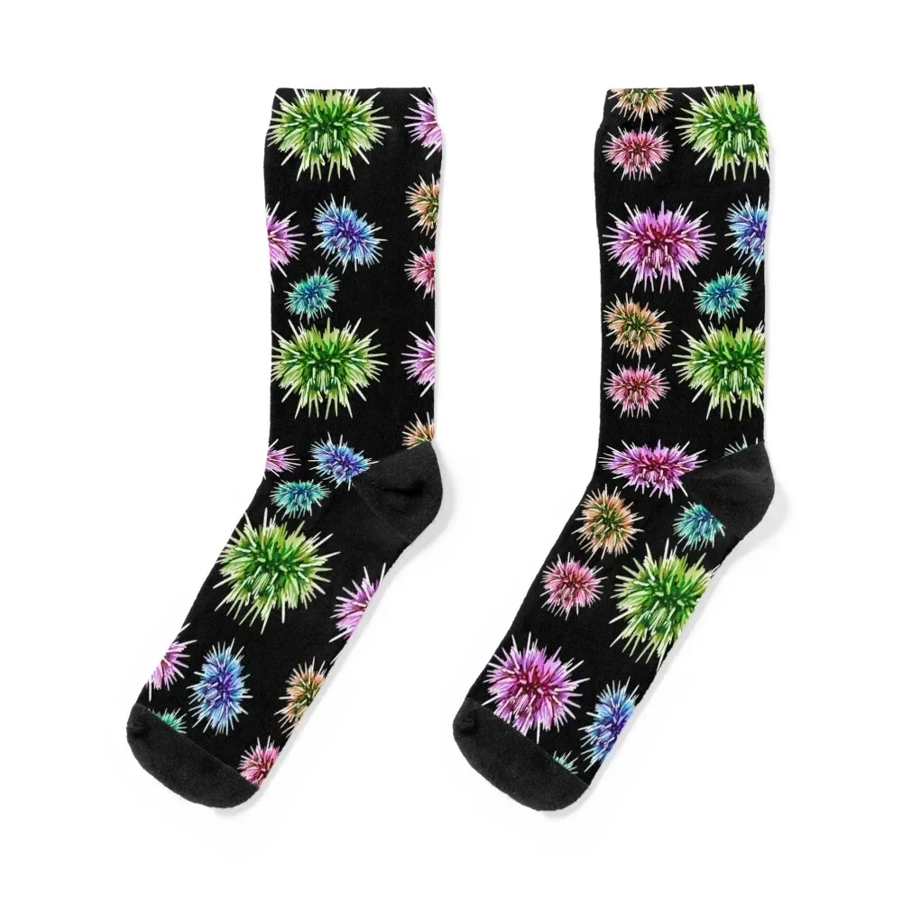 

S is for Sea Urchin Socks loose retro cute men cotton high quality Socks Women's Men's