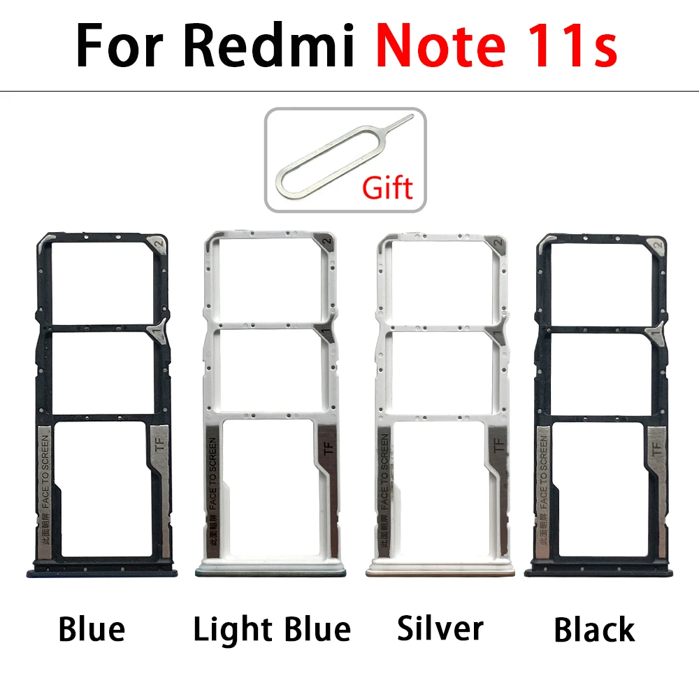 SIM Card Tray Slot Holder Adapter Accessories For Xiaomi Redmi Note 11S 11 5G