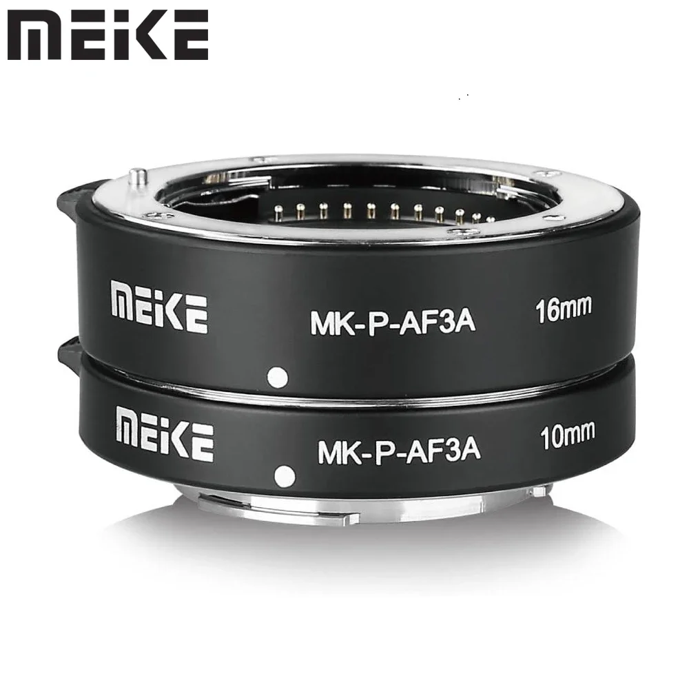 Meike MK-P-AF3A Metal AF Auto Focus Macro Extension Tube Ring for Panasonic Olympus M4/3 GF5 GF6 GM1 GX1 GX7 G3 E-P5 E-PM E-M1