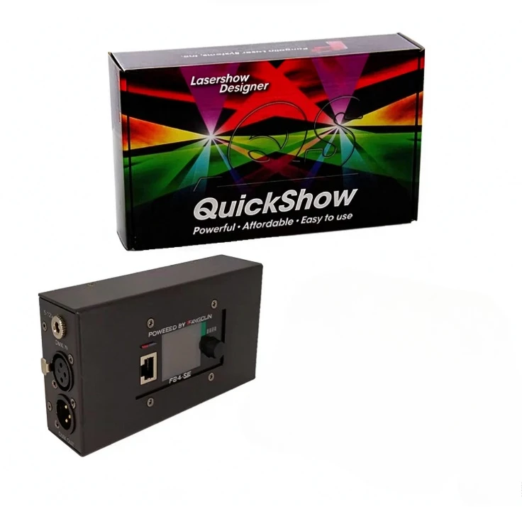 FB4 Laser Control Box, Indoor Outdoor Stage Animation Laser Controller Support ILDA DMX ArtNet