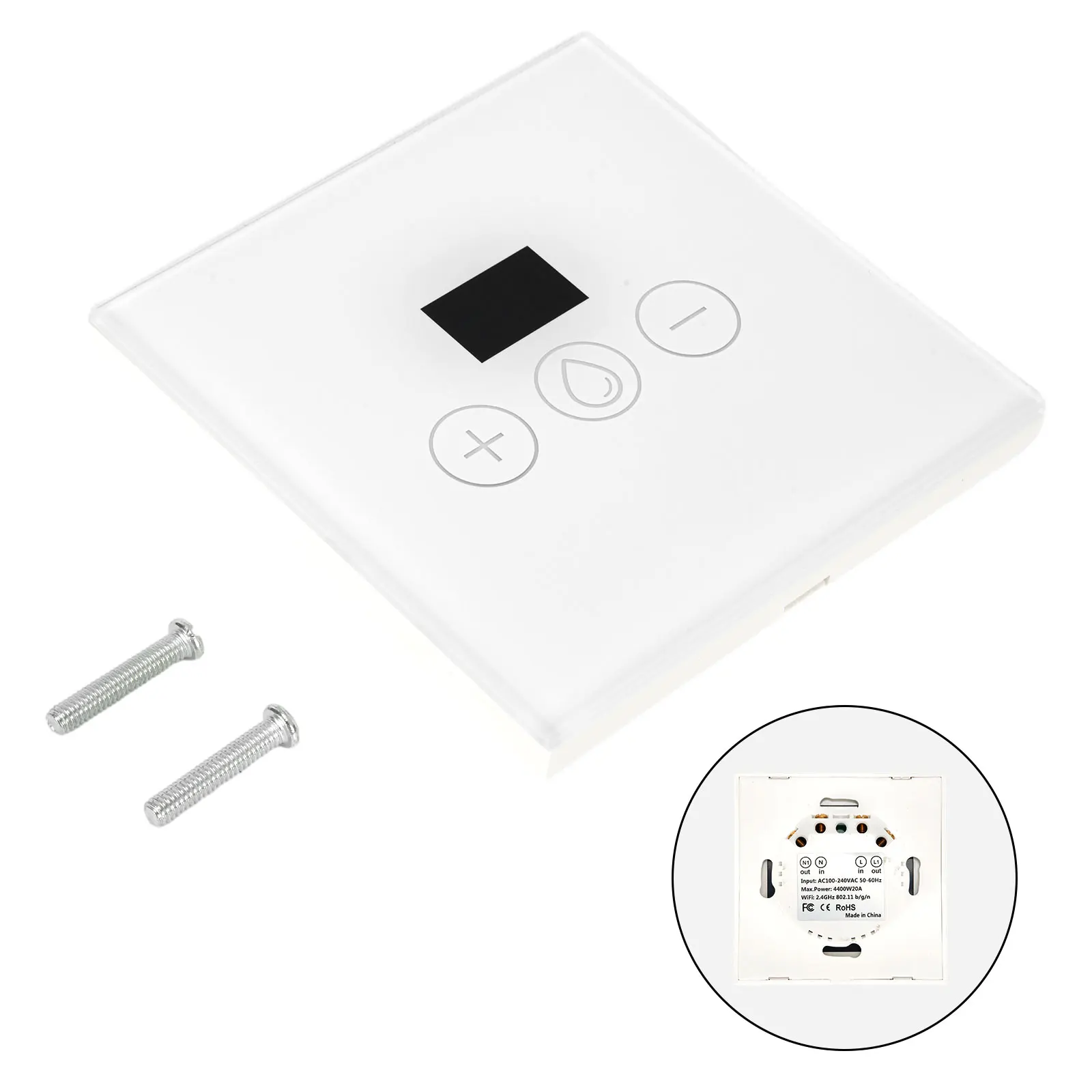 Efficiently Monitor Your Power Use 20A WiFi for enabled for immersion Heater Timer With Intuitive Touch Interface And Scheduling