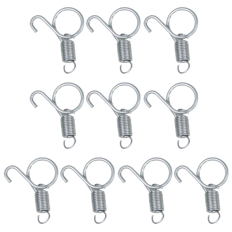 Spring for LATCH Door Cage Metal Finger Hook for Fixing Rabbit Chicken Parrot  Bunny Pet Cage Door 10 Packs S/