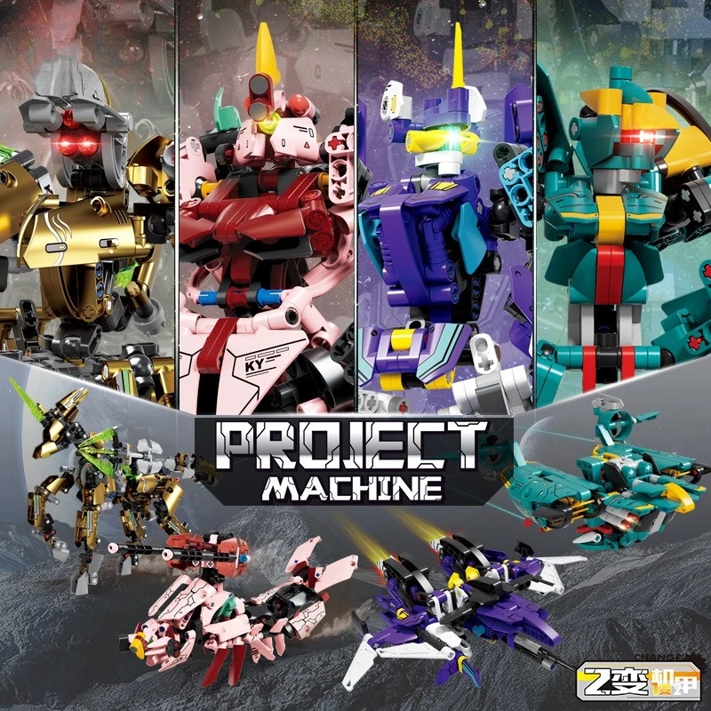 

Сборка игрушек для мальчиков своими руками с крутыми моделями роботов из серии Transformable Mecha.