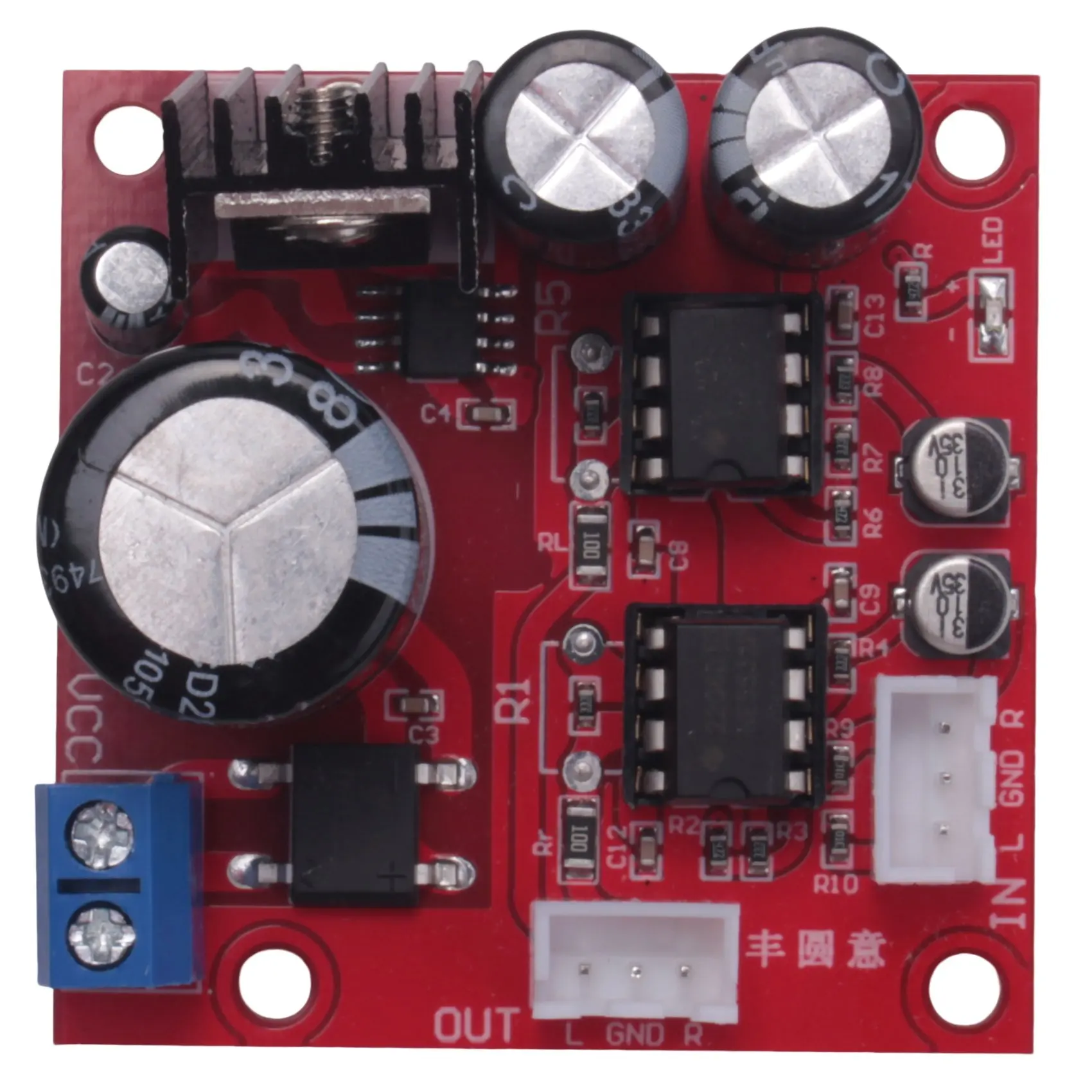 Dual NE5532 Preamp Audio Amplifier Board, Stereo Movie Machine, pré-amplificador para filme velho projetor, 8mm, 16mm, 35mm