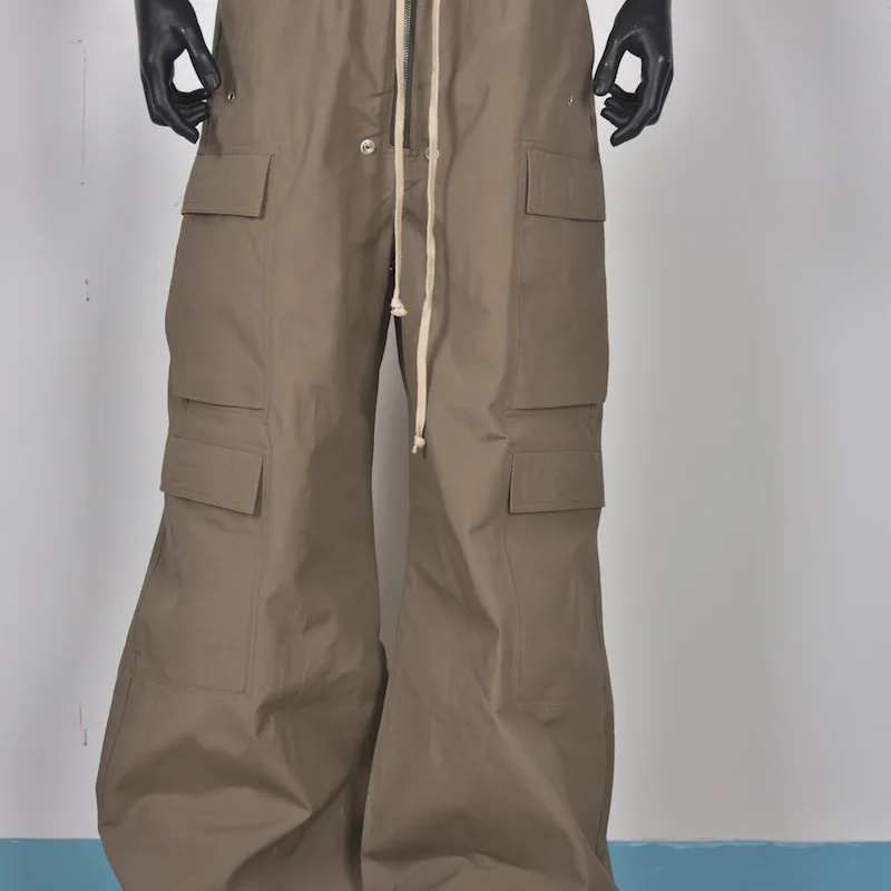 High Street Dark Ro Wide Leg Casual Pant Men Dark Japanese Style Multi Pocket Cargo Pants Slim Camouflage