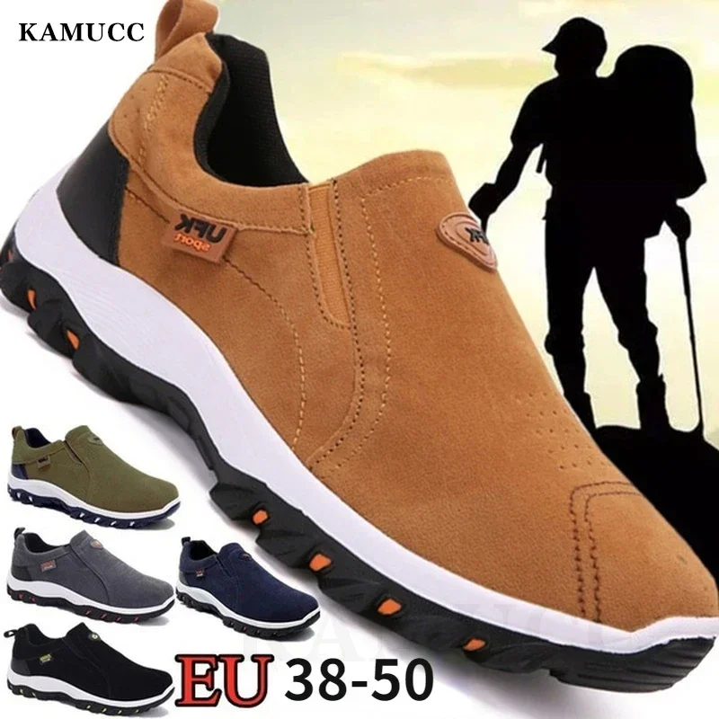 2023 New Casual Shoes Men's Sneakers Fashion Outdoor Walking Loafers Comfortable Shoes Men's Shoes Lightweight Plus Size 50