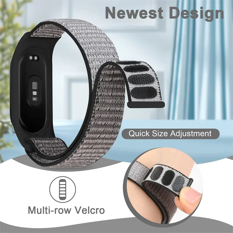 Nylon Loop Strap For Xiaomi Mi Band 7 6 5 4 3 Bracelet Pulsera Correa Strap Miband 7 6 5 4  Bracelet Wristband Sport Watchbands