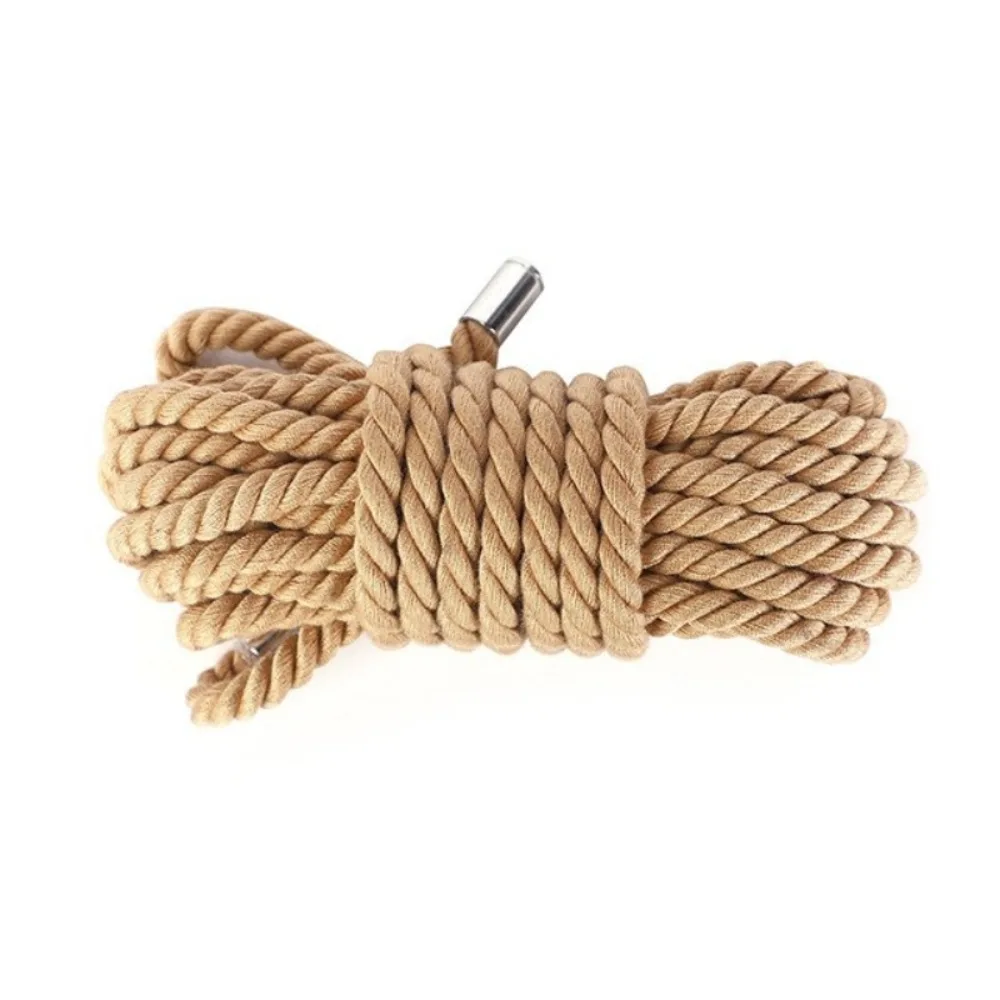 حبل عبودية شيباري بطول 5-20 متر، جوت ناعم لفن الحبل الياباني، صديق للبشرة للمبتدئين، لون طبيعي آمن من الجوت للأزواج