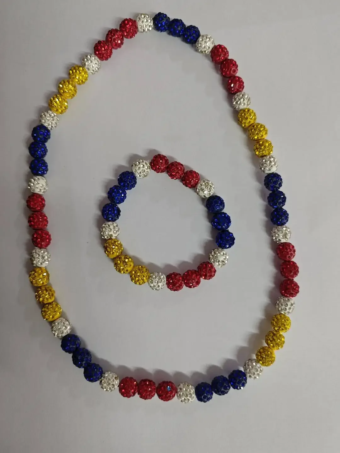 1set 10mm Necklace bractlet Baseball  for Men Bling Baseball Rhinestone Ball Beaded y4d baseball Players Lovers Inspired g5 g2