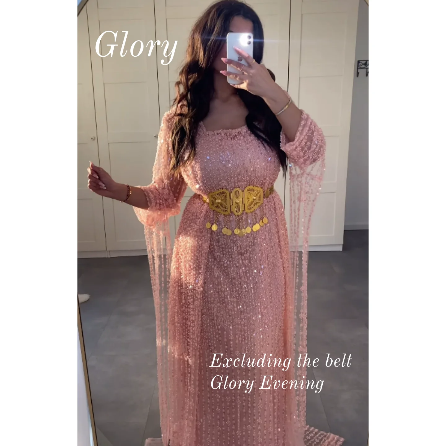 긴 소매 이브닝 파티 드레스 우아한 3D 티 길이 댄스 파티 드레스 아이보리 새틴 플라워 인어 웨딩 게스트 가운 맞춤형