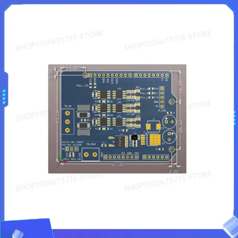 for Arduino FOC Brushless Motor Driver Board Compatible with Simple FOC Shield V2.0.4 DC12-35V BLDC Driver Circuit