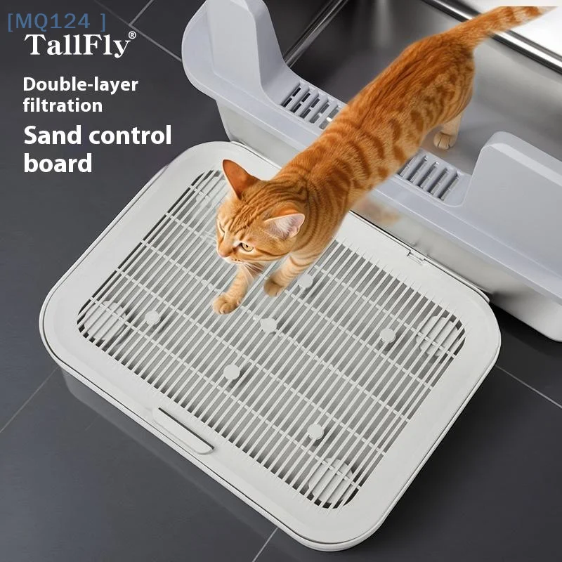 Двухслойная фильтрующая подушечка для кошачьего туалета с функцией фильтра Нескользящая двухслойная фильтрующая подушечка большого размера для пожилых людей Товары для домашних животных
