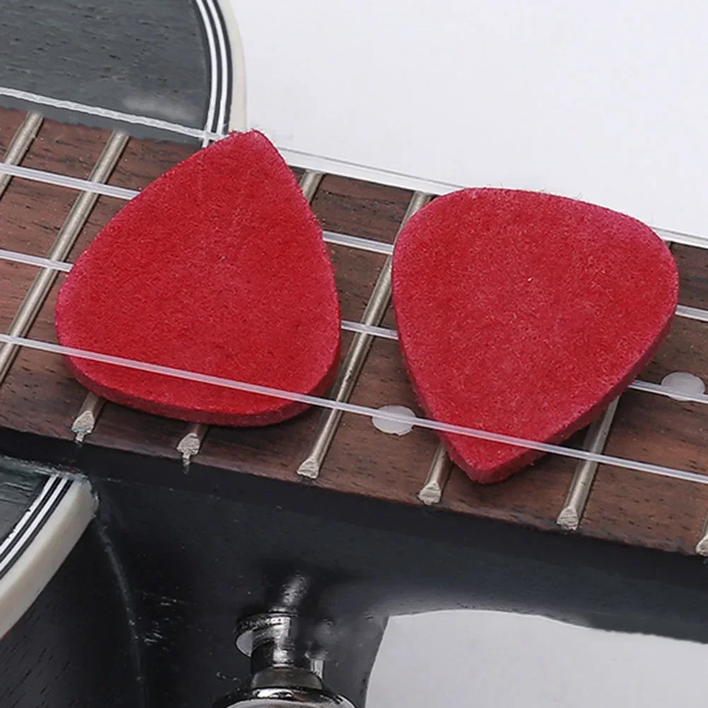 Paddle Ukulele Felt Picks Professional 30mm*25mm 3mm Thick 5pcs Accessories Colorful Kit Part Performances Soft Duable