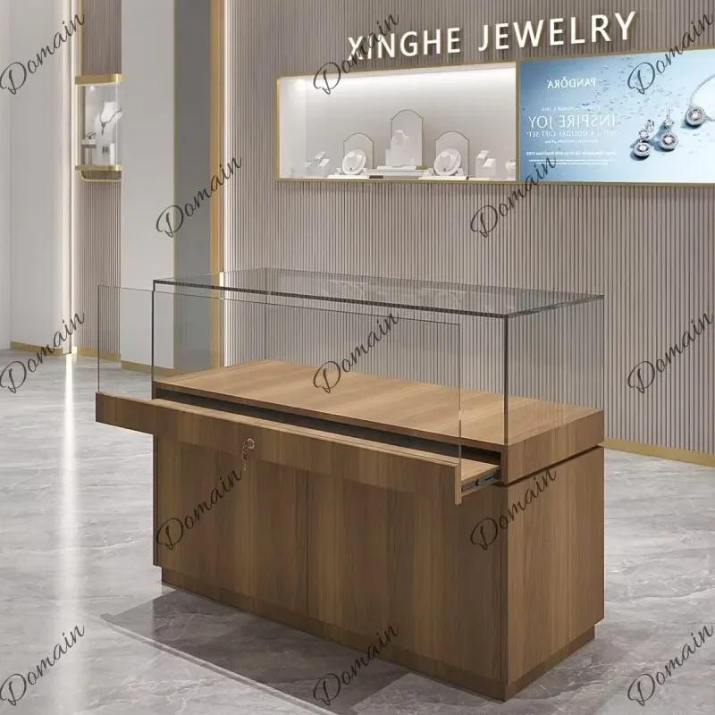 81 N Mall Sample Jewelry Showcase Glasses Cabinet Jewelry Jade Glass Display Stand