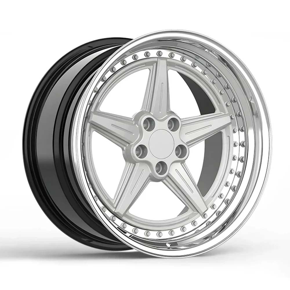 for OEM custom 18 19 20 21 22 inch replica 3 piece forged alloy car wheels rims