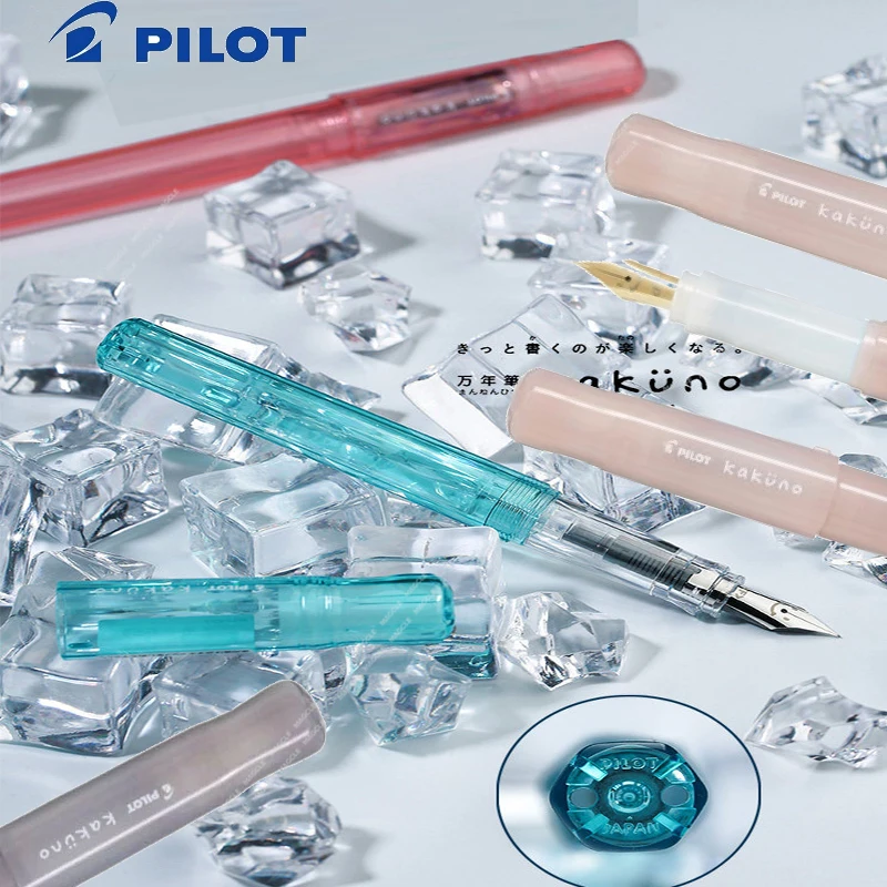 PILOT Student Fountain Pen Kakuno Dual Ink Mode Entry-level Practical Posture Correction Pens for Practice/Calligraphy/Signature