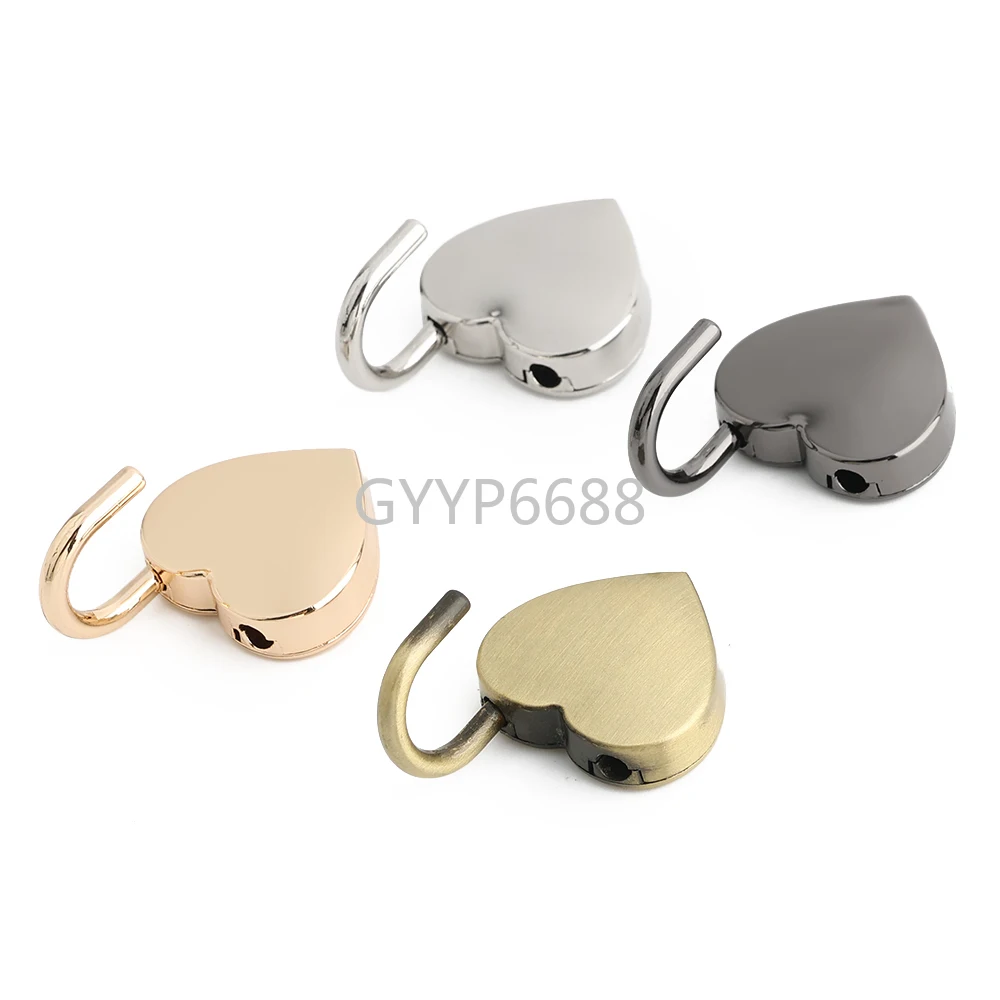 5/10/20PCS 34x25mm,39x30mm Heart Shape Vintage Metal Mini Padlock For Bag Bracelet Travel Suitcase Luggage Box Key Lock With Key