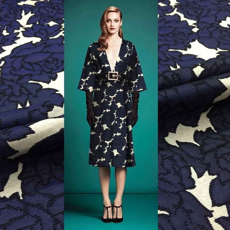 

Жаккардовая ткань, окрашенная в пряже, трехмерное платье в стиле ретро, модные ткани, материал для шитья своими руками, оптовая продажа, ткань на метр