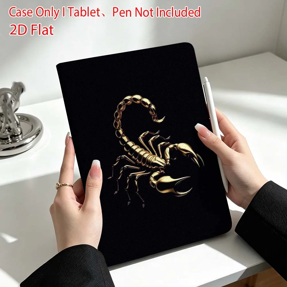 Scorpion Art Pattern For Lenovo Xiaoxin Pad Pro Tab P12 P11 11 13 11.2 inch K11 Plus Pen Tray Tablet Case Soft