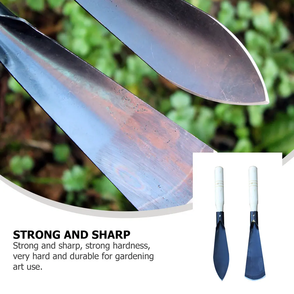 

2pcs Garden Plant Shovels Multifunctional Gardening Tools Flower Planting Soil Loosening Durable Anti-Slip Handle Strong Farming