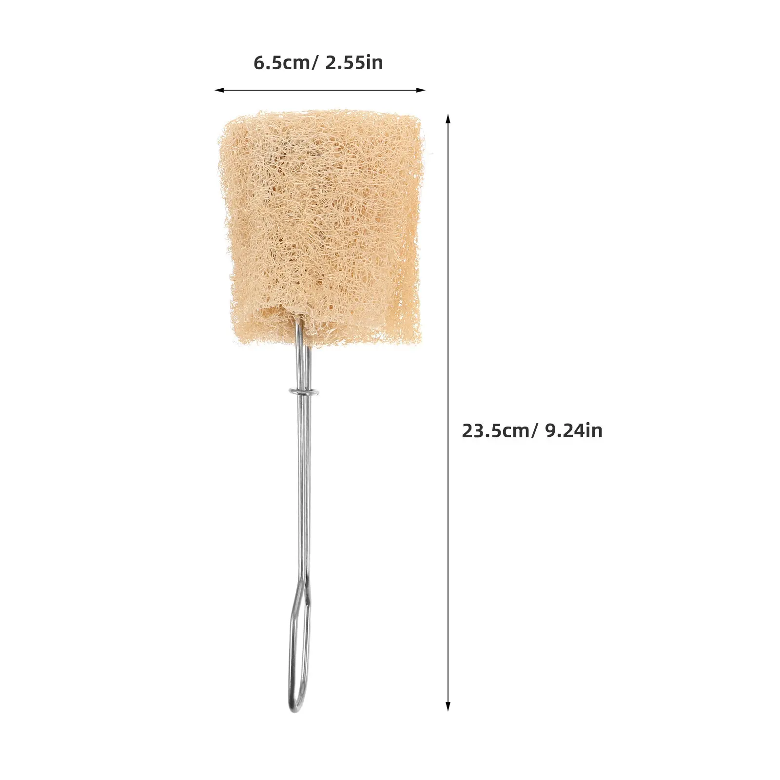 1Set Natural Loofah Baby Bottle Brush Soft Gentle Scrubber Reusable Replaceable Head Deep Cleans Milk Residue Compatible with