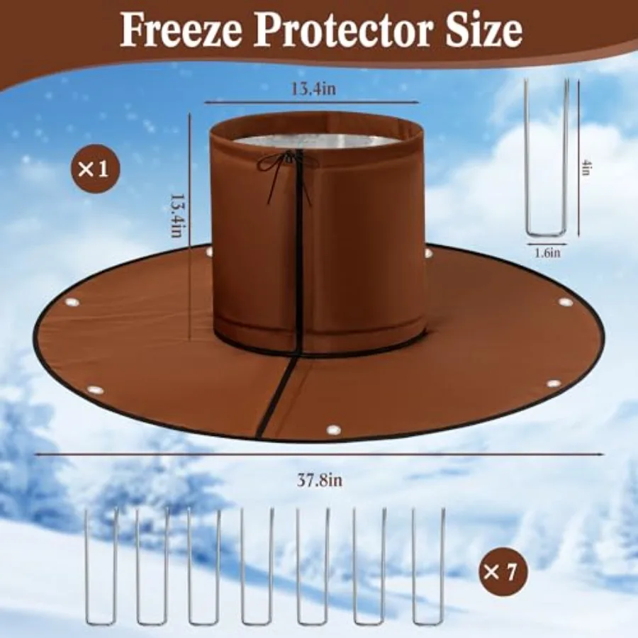 Palm Tree Root Protector, Winter Protection for Palm Trees Root, Tree Root Freeze Protectors with Ground Nails, Winter Tree Roo