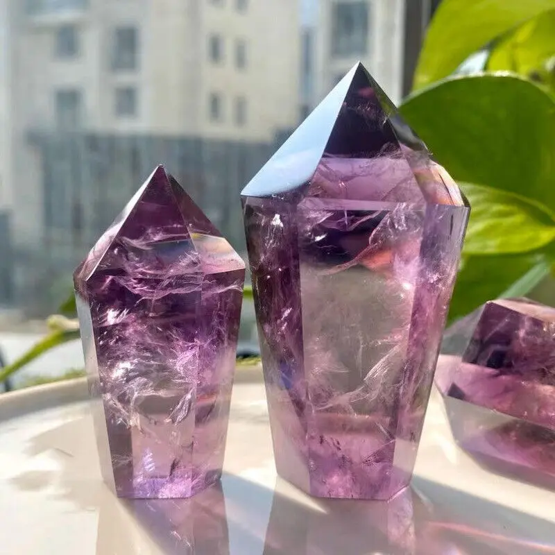 

AAA Brazilian Amethyst Tower Premium Quality Crystal Point with Rich Purple Hue